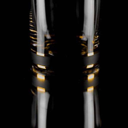 Delight Black hand-painted crystal whisky glass 280 ml