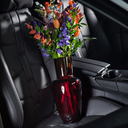 Garden Midnight gloss vase - gold ruby, limited edt.