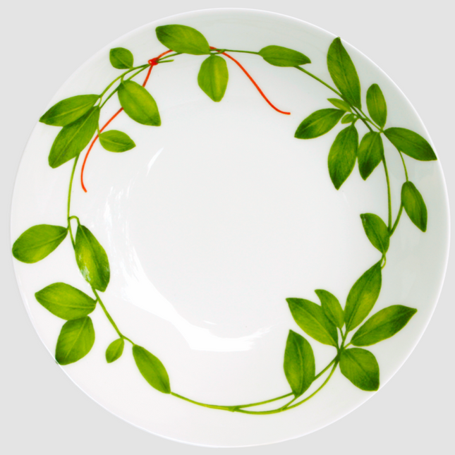 Fil Rouge Foglie - coupe soup plate
