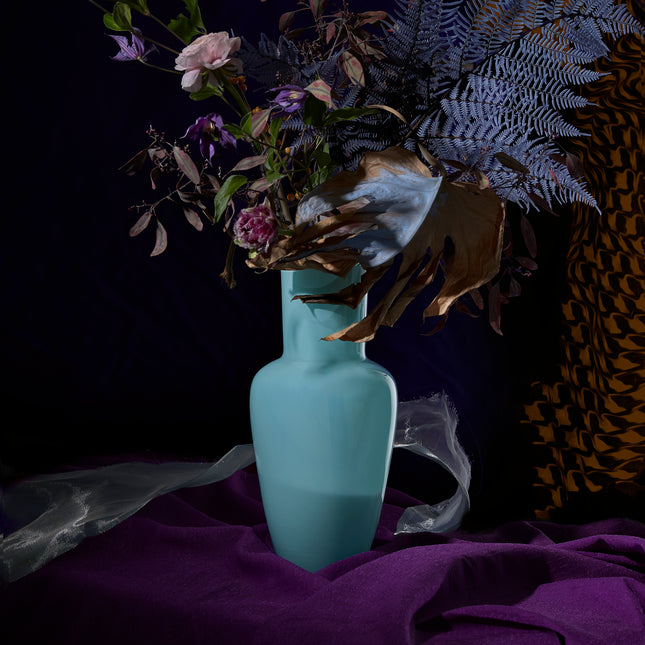 Garden Basic opaque vase- turquoise