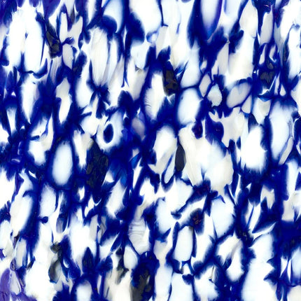 Blue & ivory olla vase 19 cm