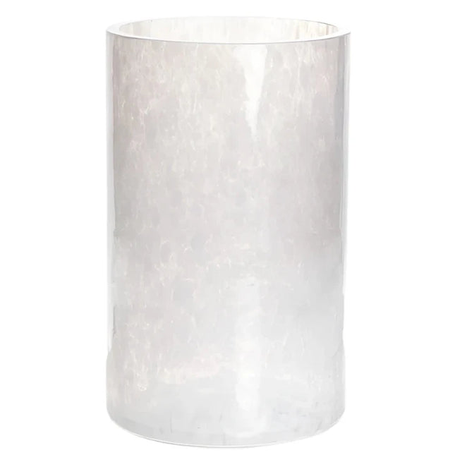 Opaline white vase 20 cm