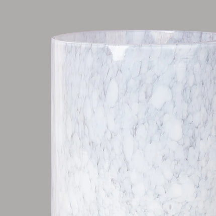 Opaline white vase 20 cm