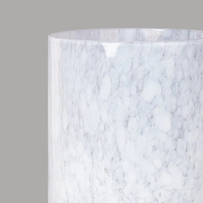 Opaline white vase 20 cm