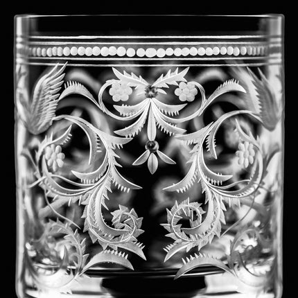 Evpas hand-engraved crystal whisky glass 410 ml