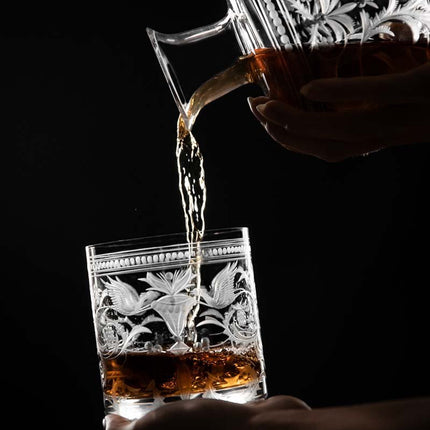 Evpas hand-engraved crystal whisky bottle 1000 ml