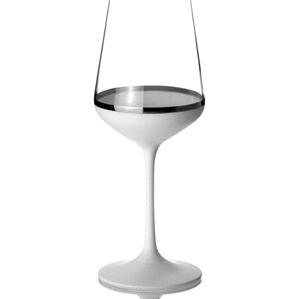 Delight White hand-painted crystal red wine glass 350 ml
