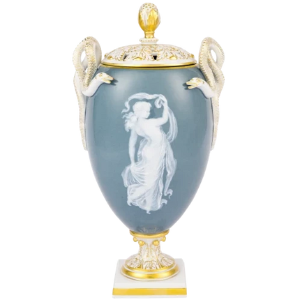 MEISSEN Dancing nymph with veil vase, limited edt.