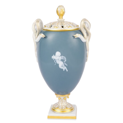 MEISSEN Dancing nymph with veil vase, limited edt.