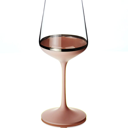 Delight Old Pink hand-painted crystal red wine glass 350 ml
