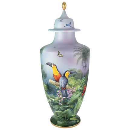 MEISSEN Amazonas hand-painted vase, limited edt.