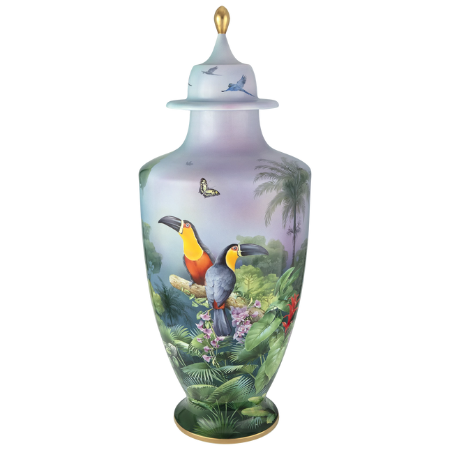 MEISSEN Amazonas hand-painted vase, limited edt.