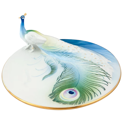 MEISSEN Peacock Art Nouveau Dish - limited edt.