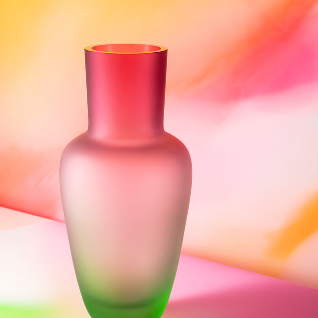 Garden Misty vase - pink matt, limited edt.
