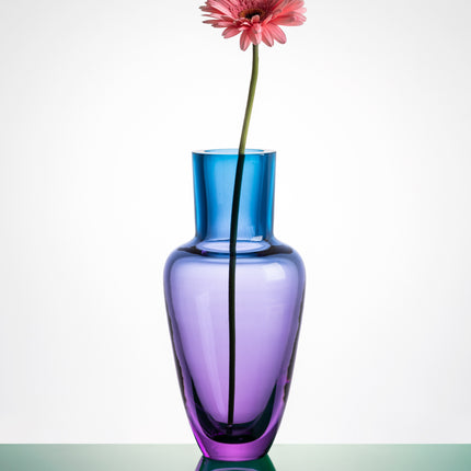 Garden Rainbow vase - aqua, limited etd.