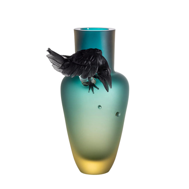 Dark Cave Animals vase (raven) - collectible unique