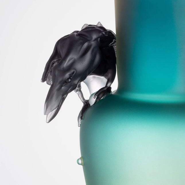 Dark Cave Animals vase (raven) - collectible unique