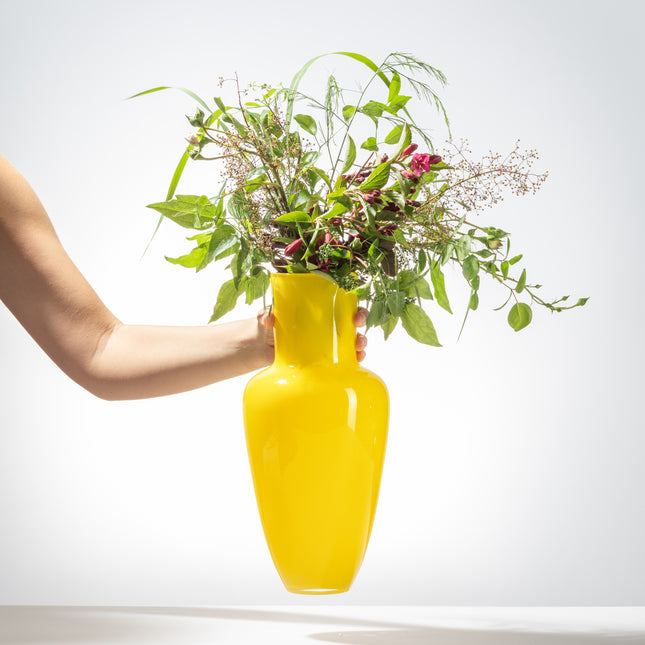 Garden Basic opaque vase - yellow