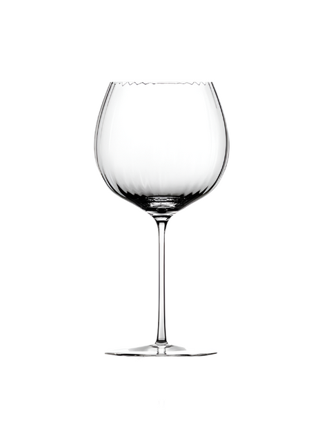 Tethys red wine glass - crystal clear