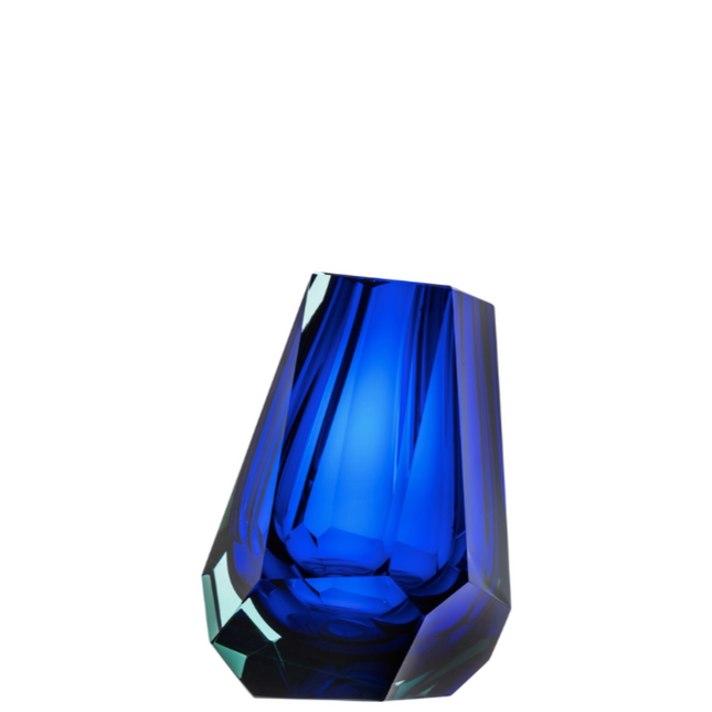 MOSER Pear vase 20 cm - beryl blue