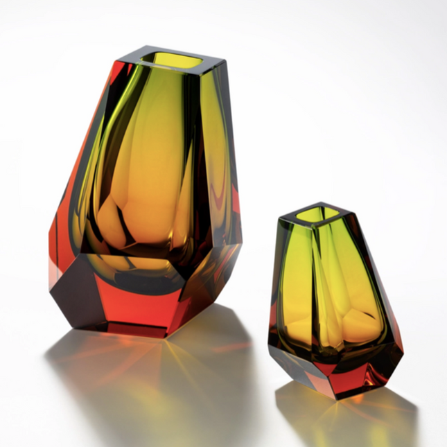 MOSER Pear vase 20 cm - Topaz reseda