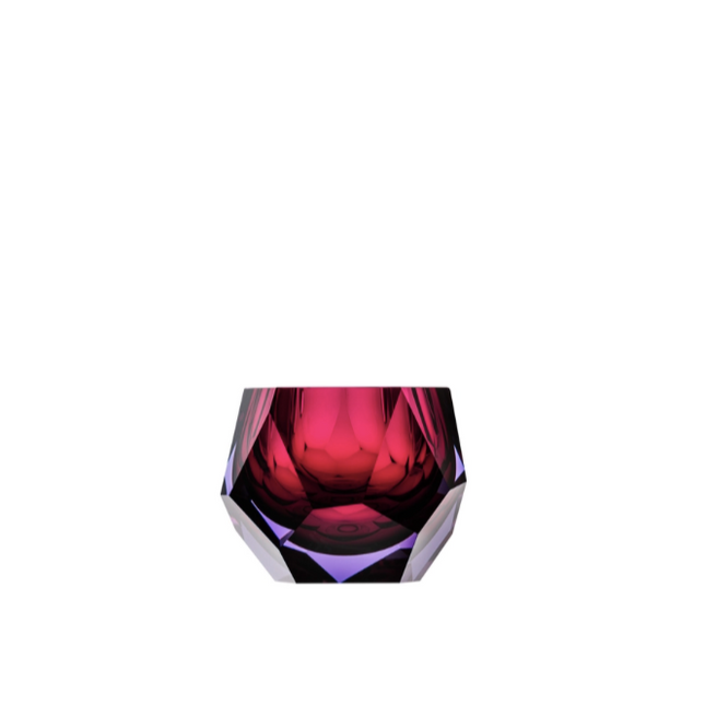 MOSER Pear bowl 11 cm - Alexandrite rose