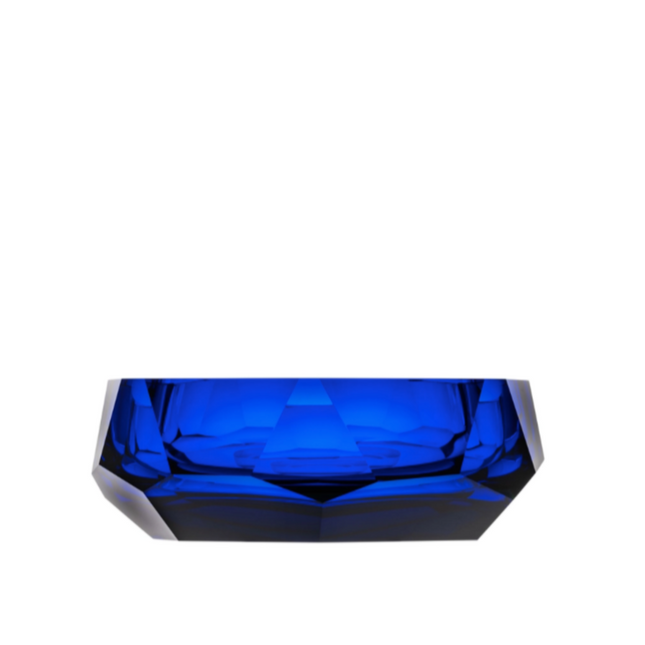 MOSER Pear bowl 27 cm - beryl blue