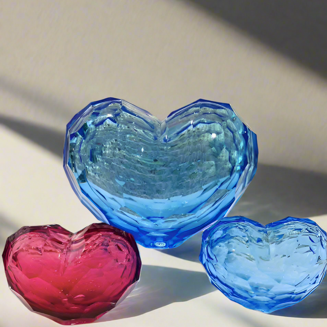 MOSER Heart 20,5 cm - Aquamarine