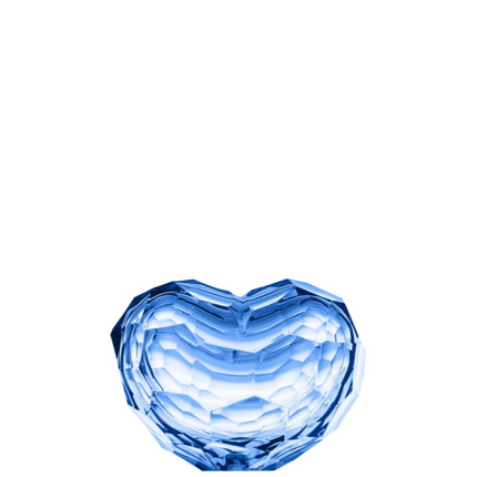 MOSER Heart 10 cm - Aquamarine