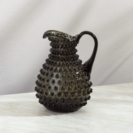 Tethys set of 4 glasses and jug in smoke grey
