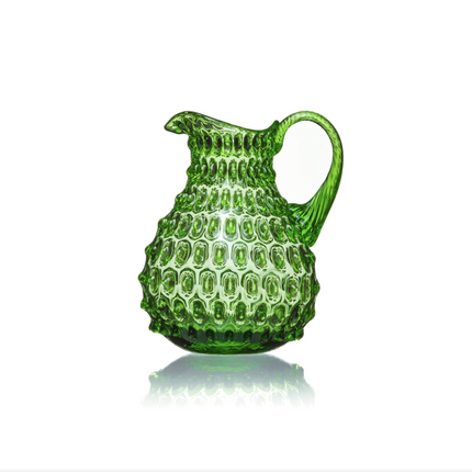 Tethys set of 4 glasses and jug in light green