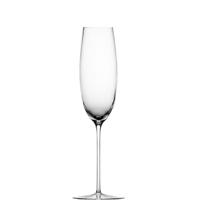 Tethys champagne flute glass - crystal clear