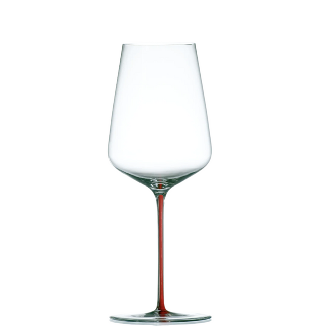 Auriga universal wine glass - red stem