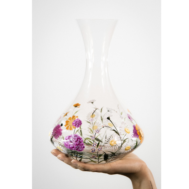 Evpas Lush hand-painted wine crystal decanter 1500 ml - limited edt.