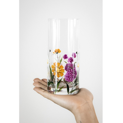 Evpas Lush hand-painted crystal water glass 470 ml