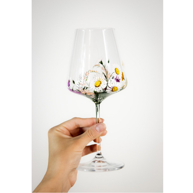 Evpas Lush white wine hand-painted wine crystal glass 520 ml - limited edt.