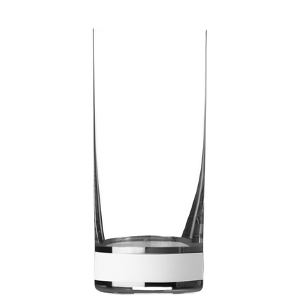 Delight White hand-painted crystal water glass 300 ml