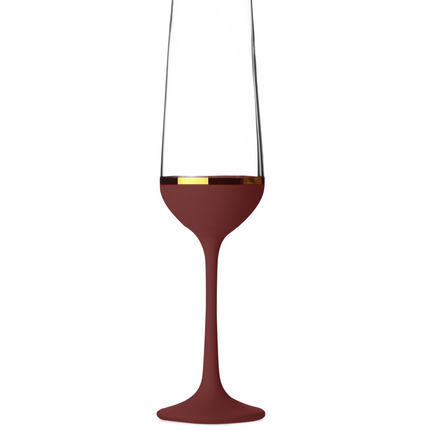 Delight Garnet hand-painted crystal champagne glass 200 ml