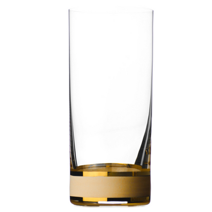 Delight Cream hand-painted crystal water glass 300 ml