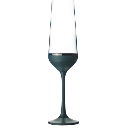 Delight Dark Ocean hand-painted crystal champagne glass 200 ml