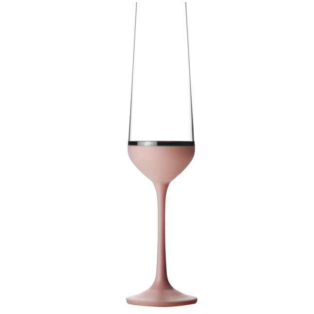 Delight Old Pink hand-painted crystal champagne glass 200 ml