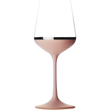 Delight Old Pink hand-painted crystal red wine glass 350 ml
