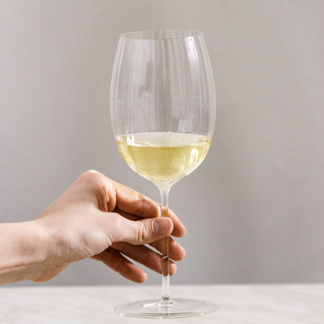Tethys white wine glass - crystal clear