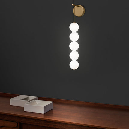 Abacus wall sconce