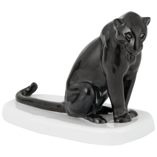 MEISSEN Black panther - Rudolf Löhner