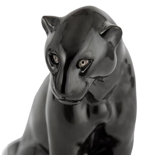 MEISSEN Black panther - Rudolf Löhner