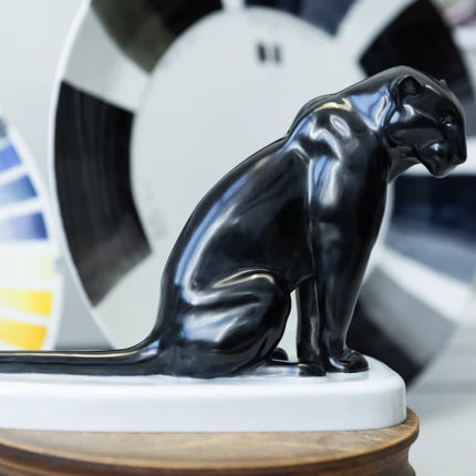 MEISSEN Black panther - Rudolf Löhner