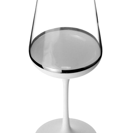 Delight White hand-painted crystal red wine glass 350 ml