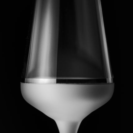 Delight White hand-painted crystal liquer glass 65 ml