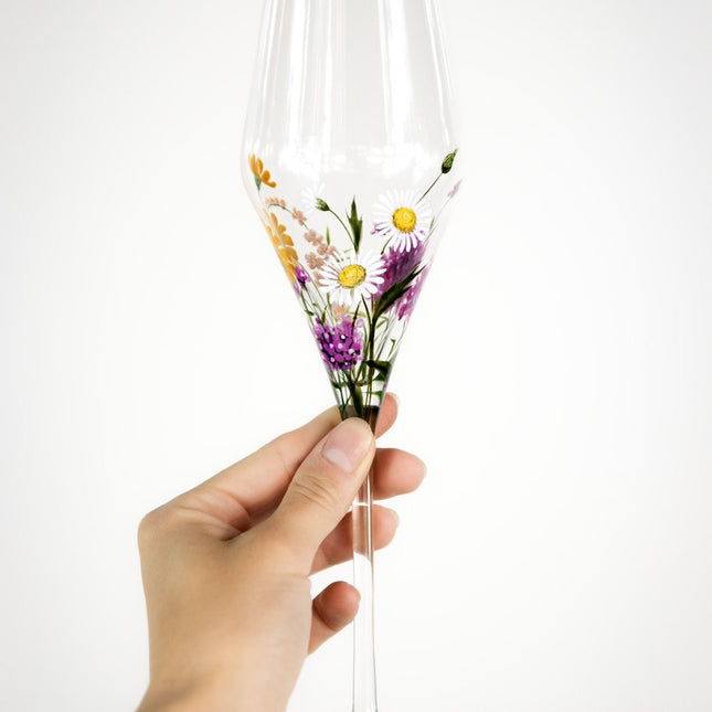 Evpas Lush hand-painted crystal champagne glass 290 ml - limited edt.